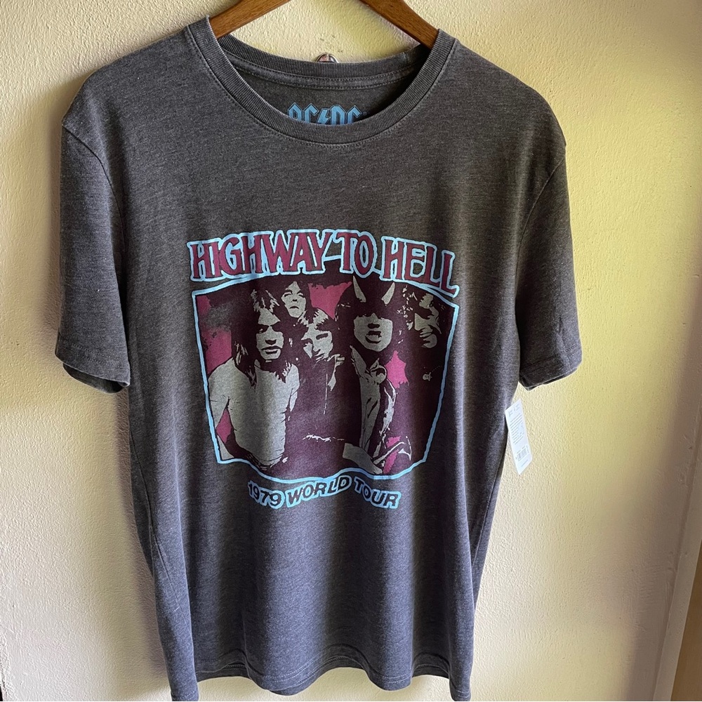 Lucky Brand AC/DC Highway to Hell Album Cover Graphic Tshirt. Size Medium